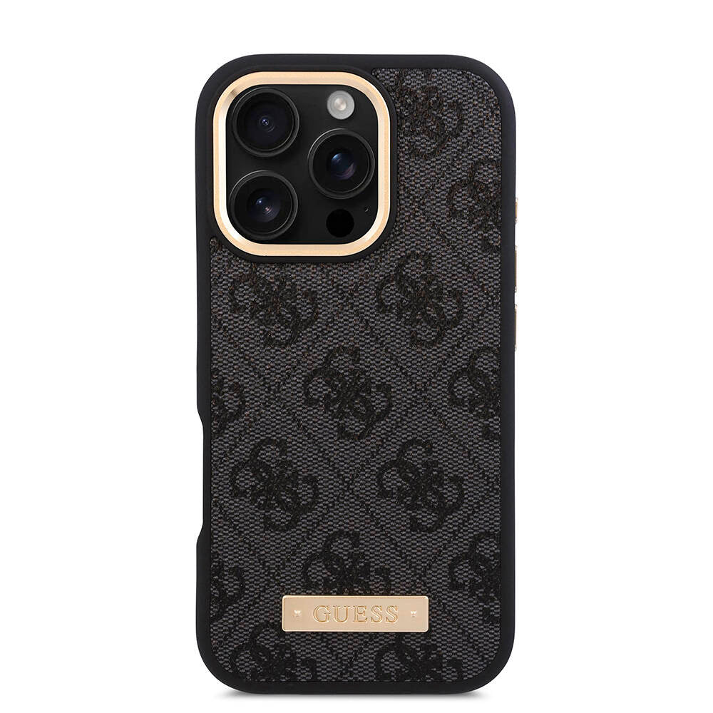 Guess iPhone 16 Pro Max Orjinal Lisanslı Magsafe Şarj Özellikli 4G Desenli PU Metal Plaka Klasik Logolu Telefon Kılıfı - 11 Guess iPhone 16 Pro Max Orjinal Lisanslı Magsafe Şarj Özellikli 4G Desenli PU Metal Plaka Klasik Logolu Telefon Kılıfı - 11
